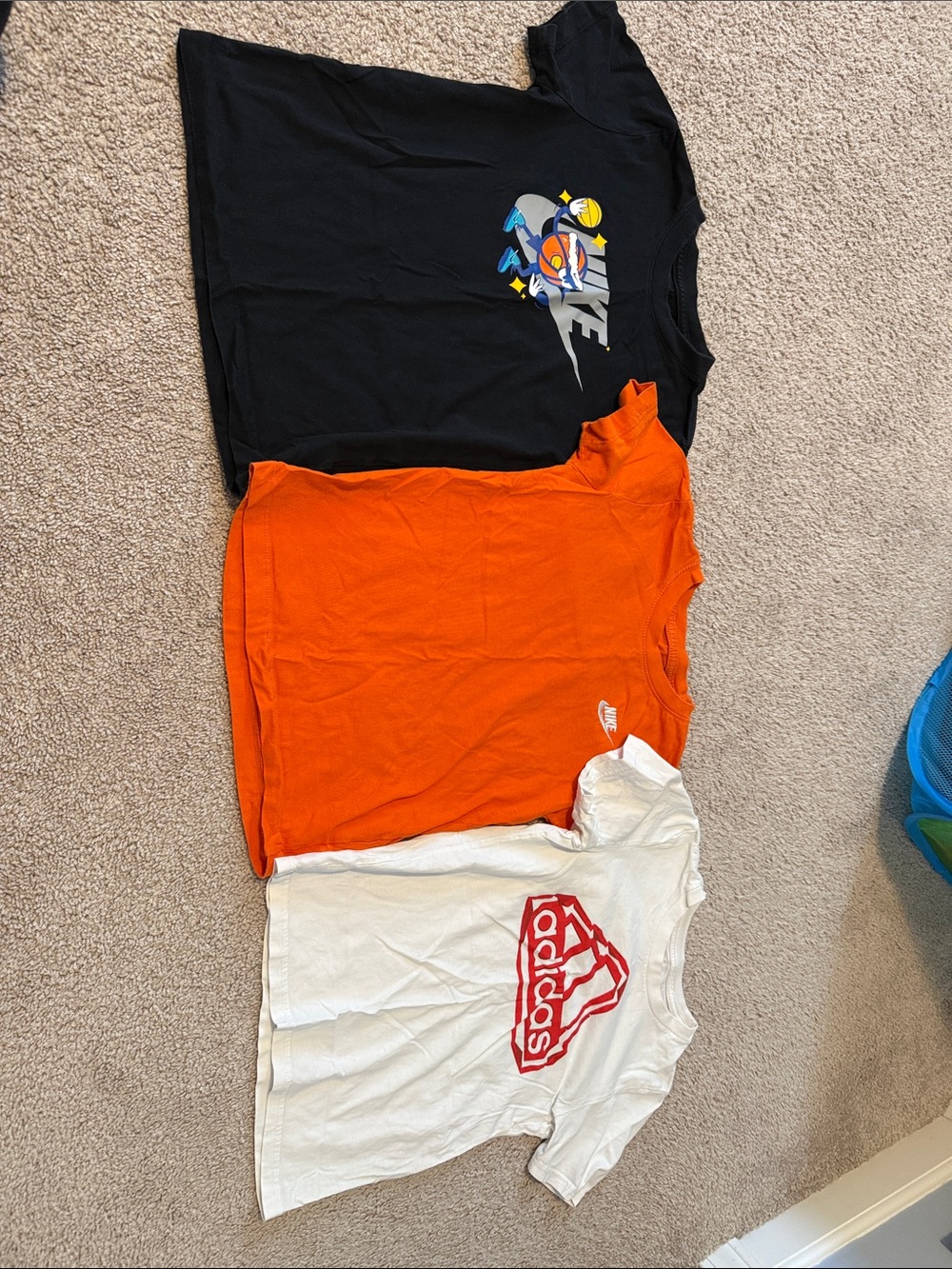 Boys Nike and Adidas shirts